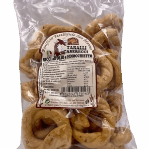 Taralli Caserecci Ricci All'Olio e Finocchietto - 350g